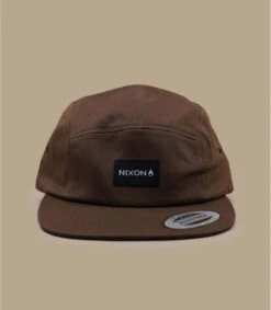 NIXON Casquette Mikey 5 Panel Brown -Cap Quette Magasin casquette mikey 5 panel brown 2