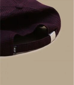 HUF Classic H Houndstooth Bloodstone 7 HUF Classic H Houndstooth Bloodstone -Cap Quette Magasin classic h houndstooth bloodstone 2