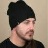 Barts Eclipse Beanie Reversible Black Grey