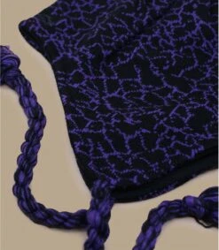 Oakley Flaps Beanie Deep Violet Crackle Black -Cap Quette Magasin flaps beanie deep violet crackle black 2