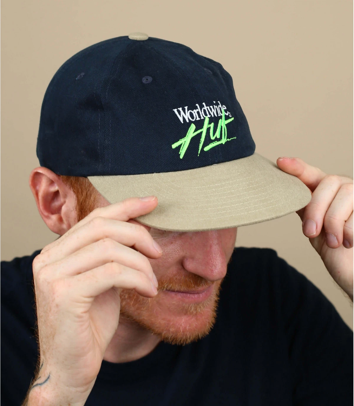 HUF OS System 6Panel Navy 3 HUF OS System 6Panel Navy