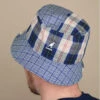 Kangol Plaid Mashup Bucket Mykonos Blue -Default Template 7 plaid mashup bucket mykonos bluebob20Kangol20patchwork20Plaid20Mashup20Bucket20mykonos20blue