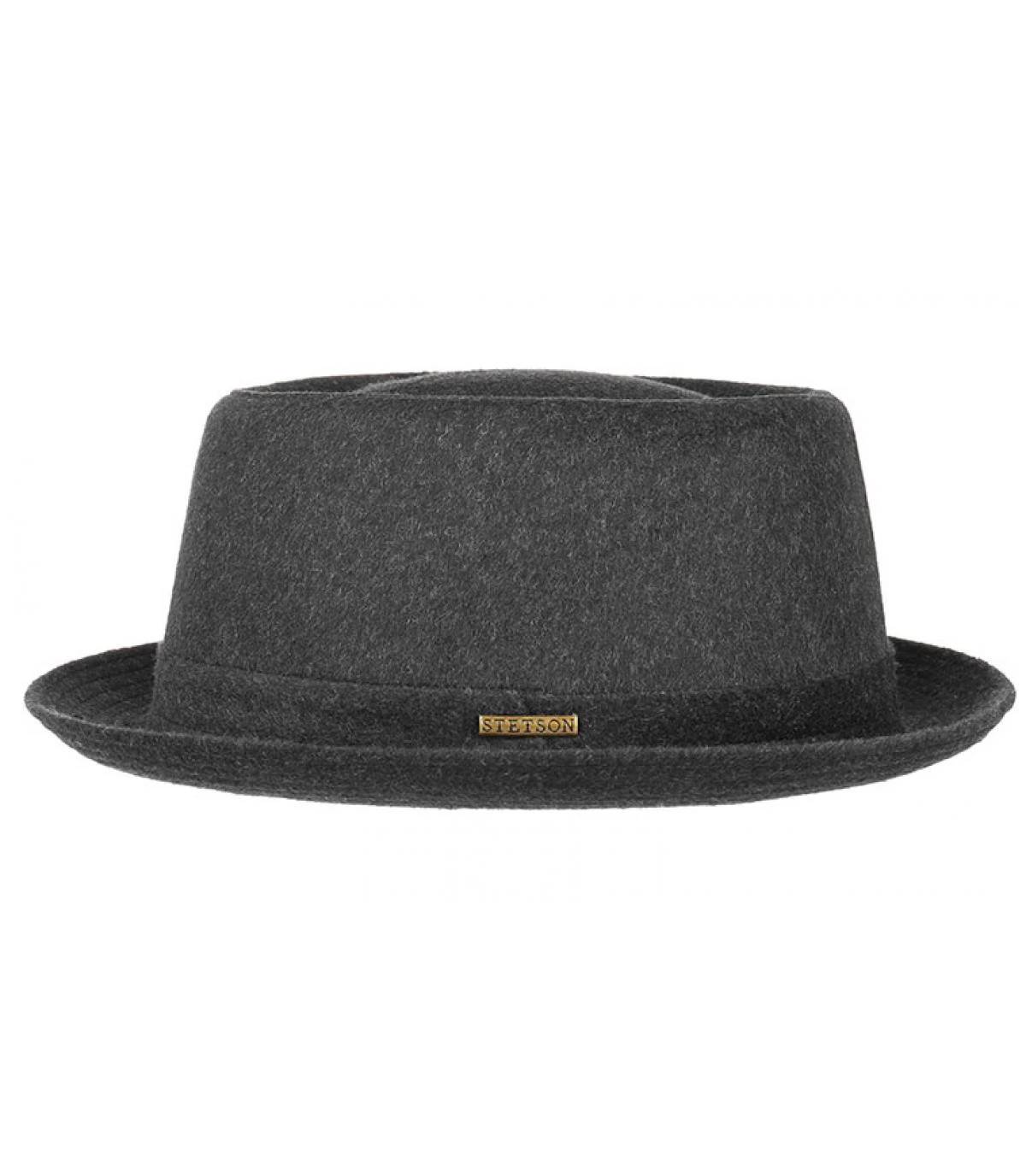 Stetson Pork Pie Baltimore Wool Grey 4 Stetson Pork Pie Baltimore Wool Grey – Image 2