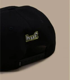 HUF Roasted Unstructured Snpaback Black -Cap Quette Magasin roasted unstructured snpaback black 3