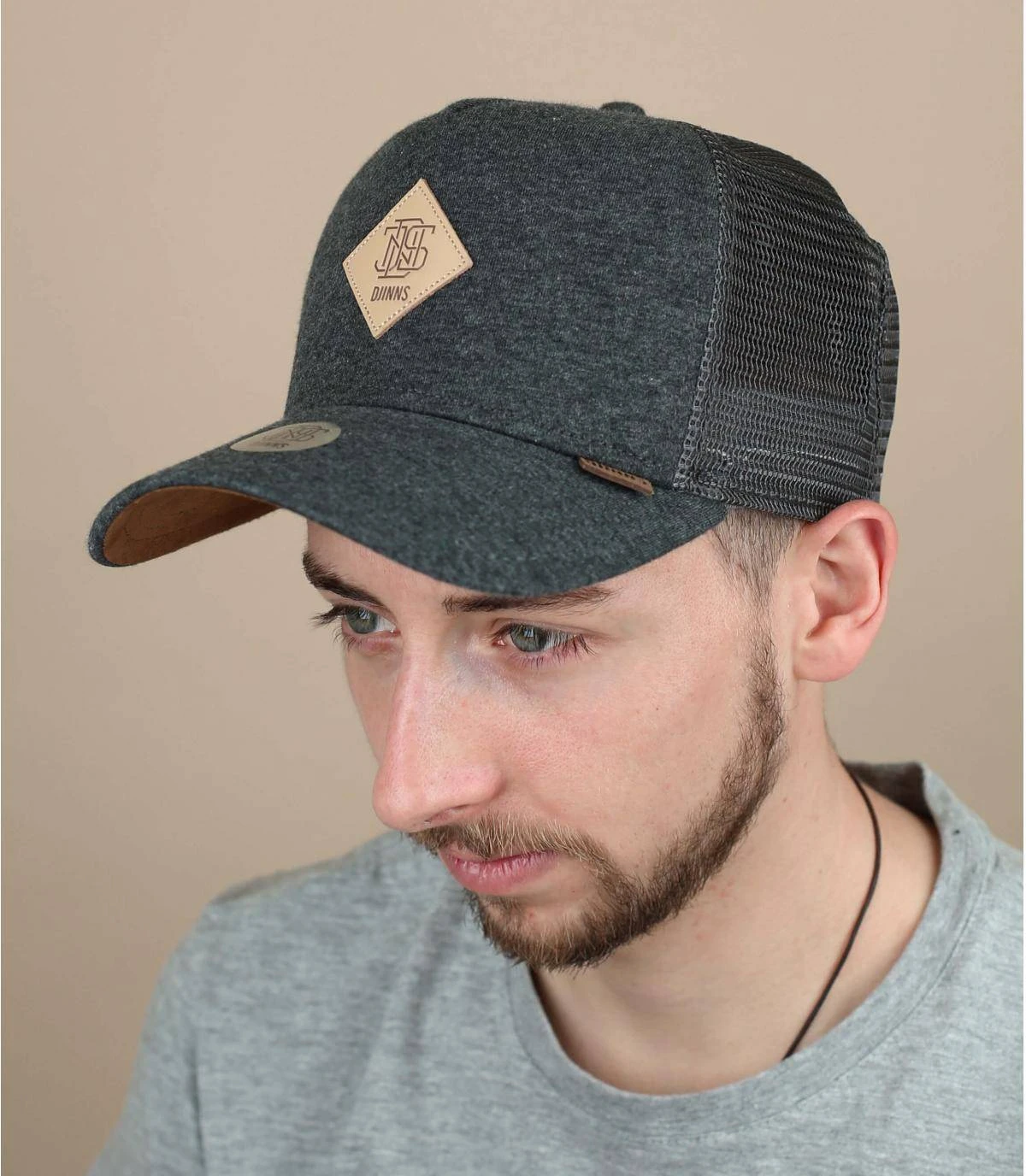 Trucker Jersey Patch Heather Charcoal 3 Trucker Jersey Patch Heather Charcoal