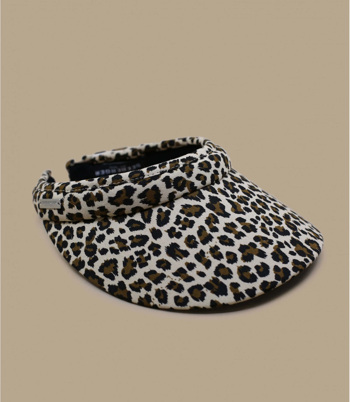 Seeberger Visor Leo Print Sand 4 Seeberger Visor Leo Print Sand – Image 2