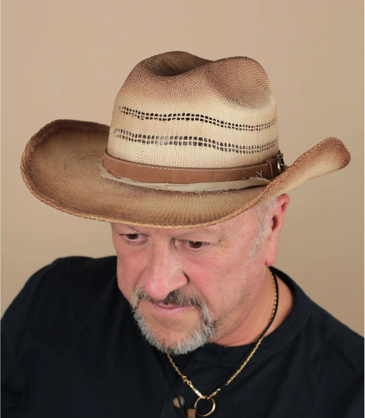 Stetson Western Toyo Brown Blurred Natural 3 Stetson Western Toyo Brown Blurred Natural